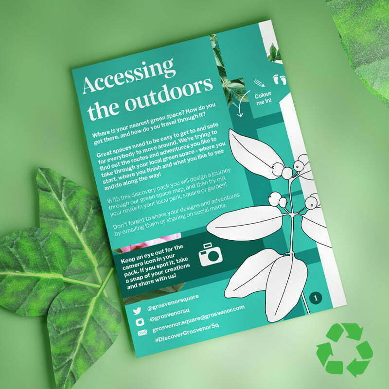 Recycled Paper Printed Leaflet