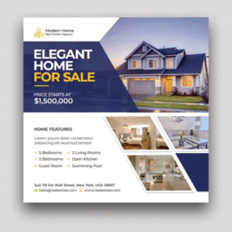 Leaflet for estate agents